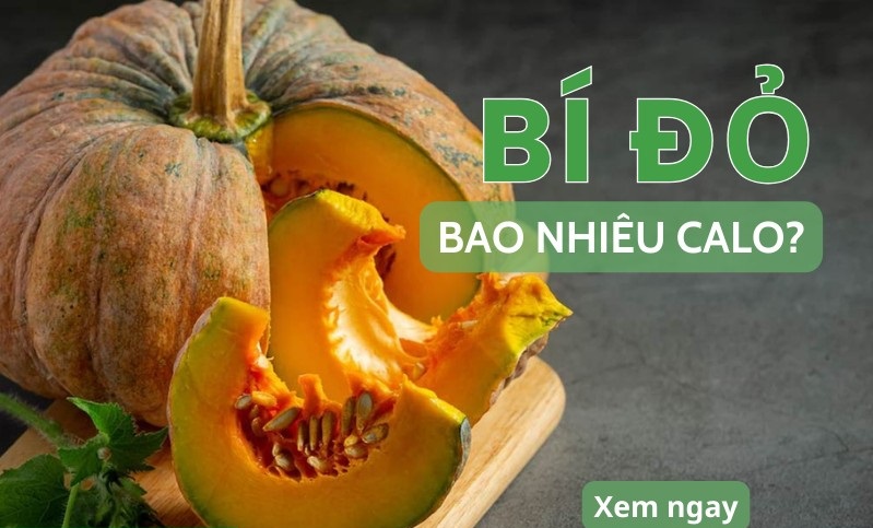 bí đỏ bao nhiêu calo