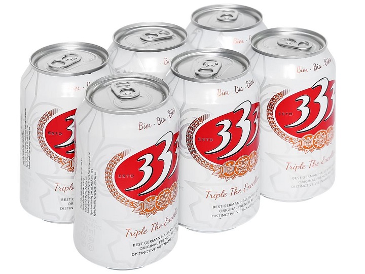 Giá bia 333 hiện nay bao nhiêu ? Bia 333 sản xuất ở đâu ?