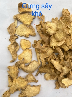 Gừng lát sấy khô