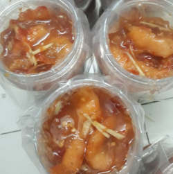 Tôm chua riềng bỏ đầu 500gr - đặc sản Huế 