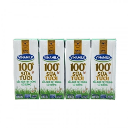 Sữa tươi tiệt trùng có đường Vinamilk 4*180ml
