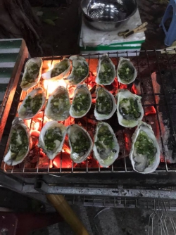 Hàu nướng mỡ hành