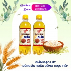 Giấm Gạo lứt Lên Men Tự Nhiên Golden Zuice , chai 450ml
