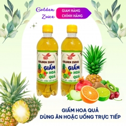 Giấm Hoa Quả Lên Men Tự Nhiên, Golden Zuice chai 450ml